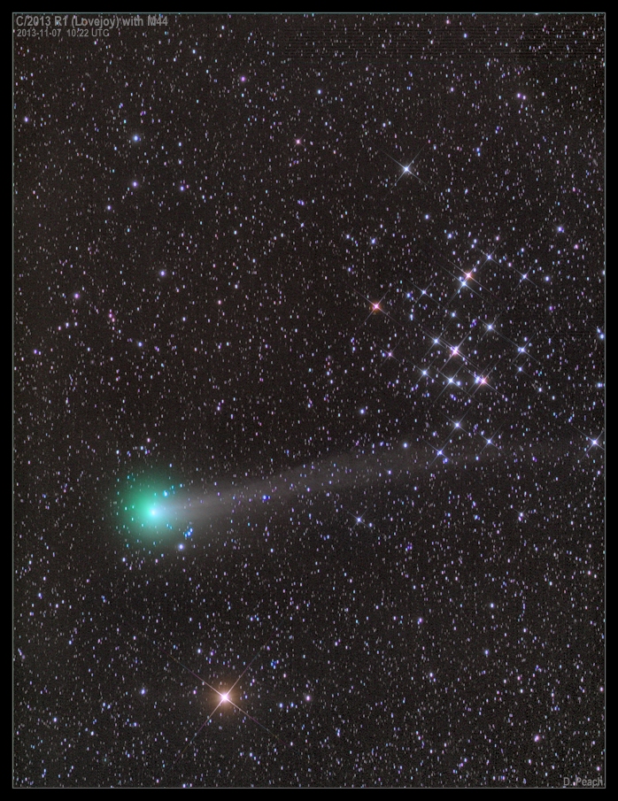 APOD: 2013 November 9 – Comet Lovejoy with M44