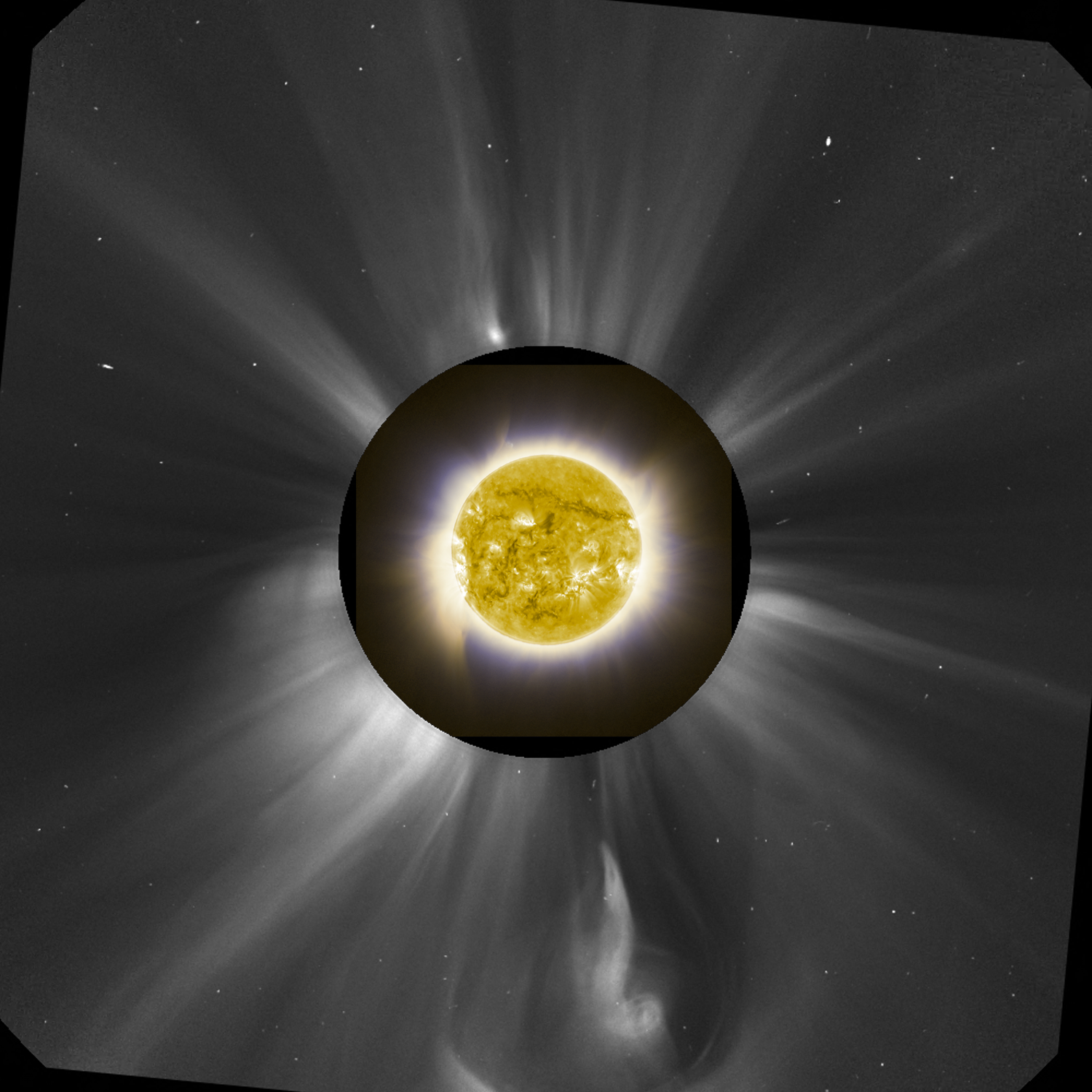 APOD: 2013 November 11 – An Active Sun During a Total Eclipse