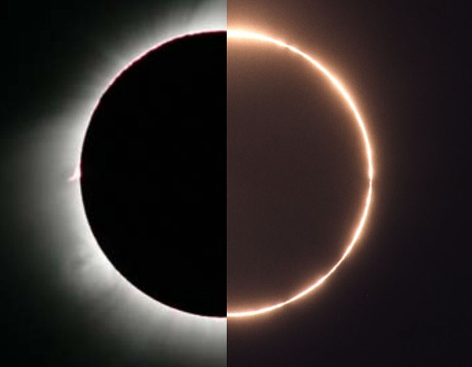 APOD: 2013 November 3 – A Rare Hybrid Solar Eclipse
