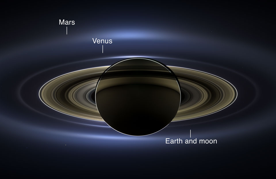 APOD: 2013 November 13 – In the Shadow of Saturn