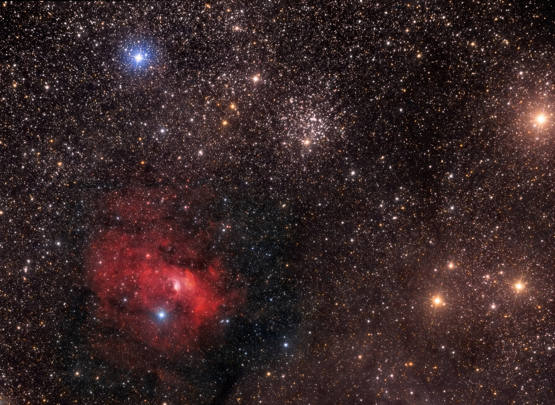 APOD: 2013 October 8 – The Bubble and M52