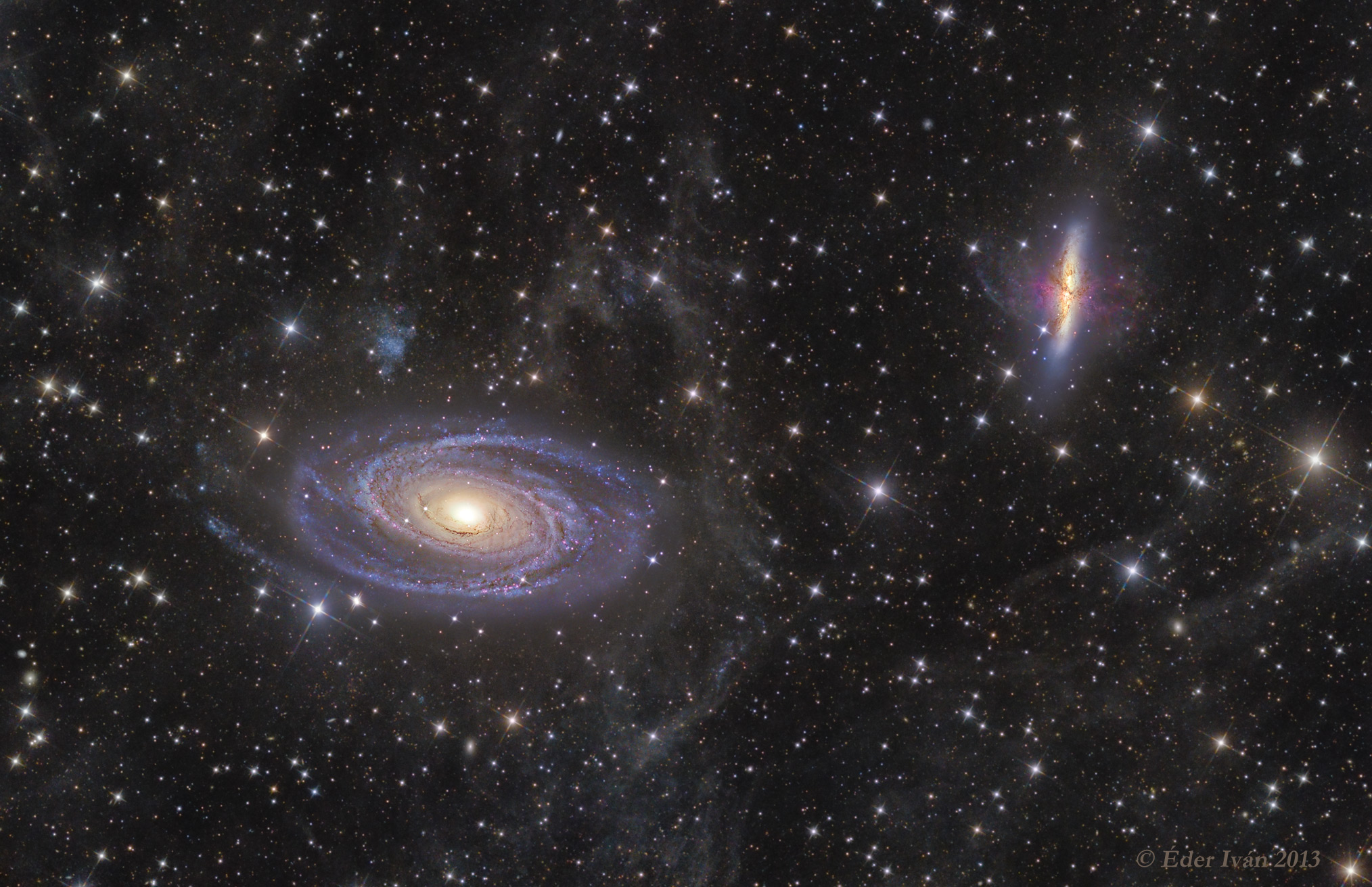 APOD: 2013 September 25 – M81 versus M82