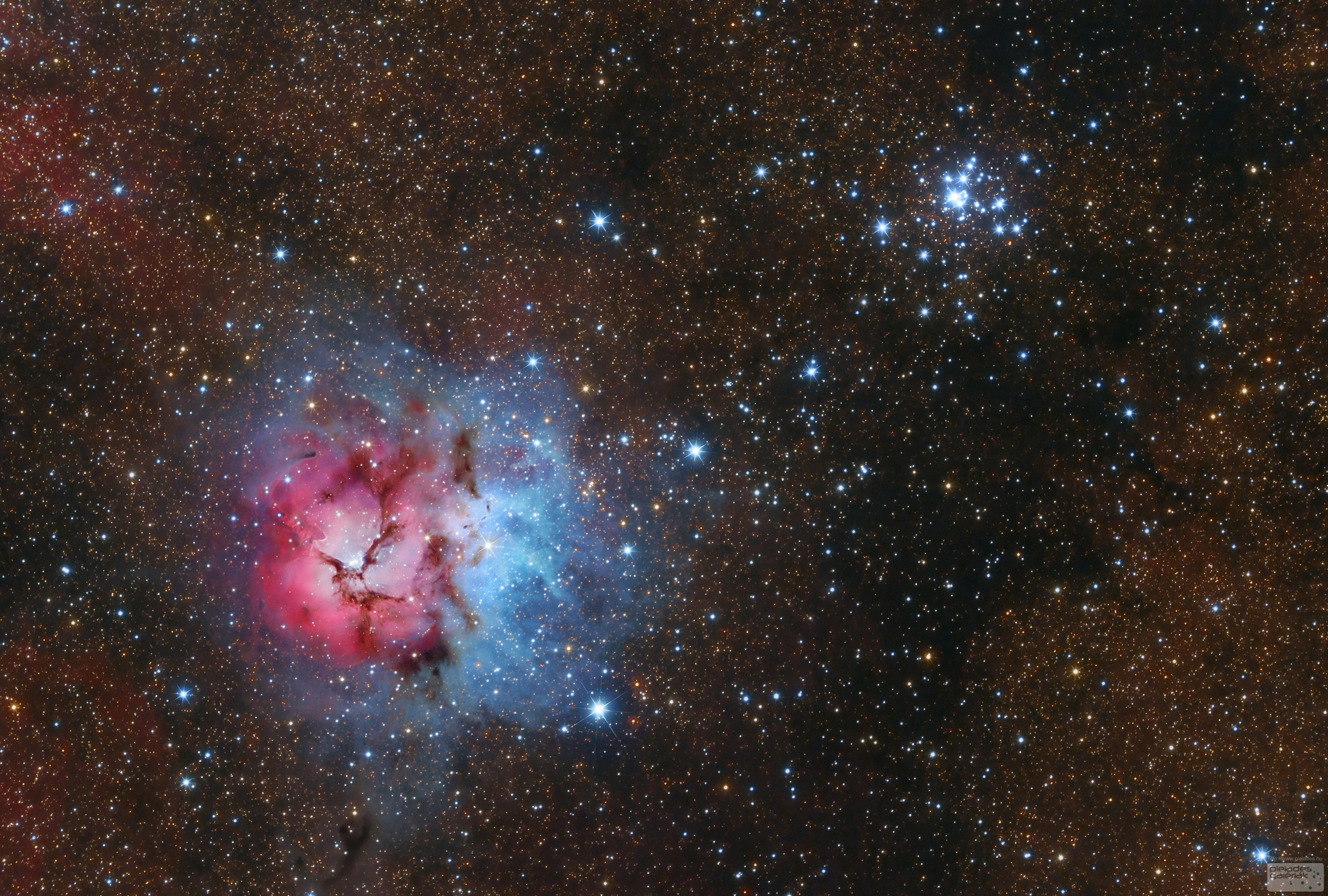 APOD: 2014 August 28 – Messier 20 and 21