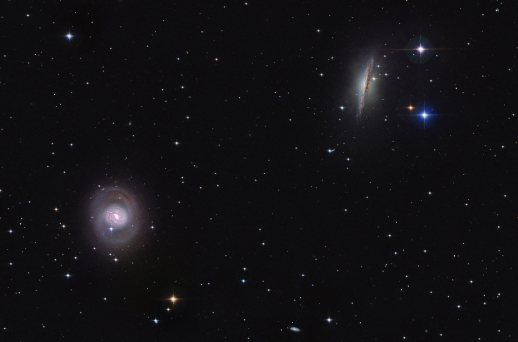 APOD: 2014 December 26 – Cetus Duo M77 and NGC 1055