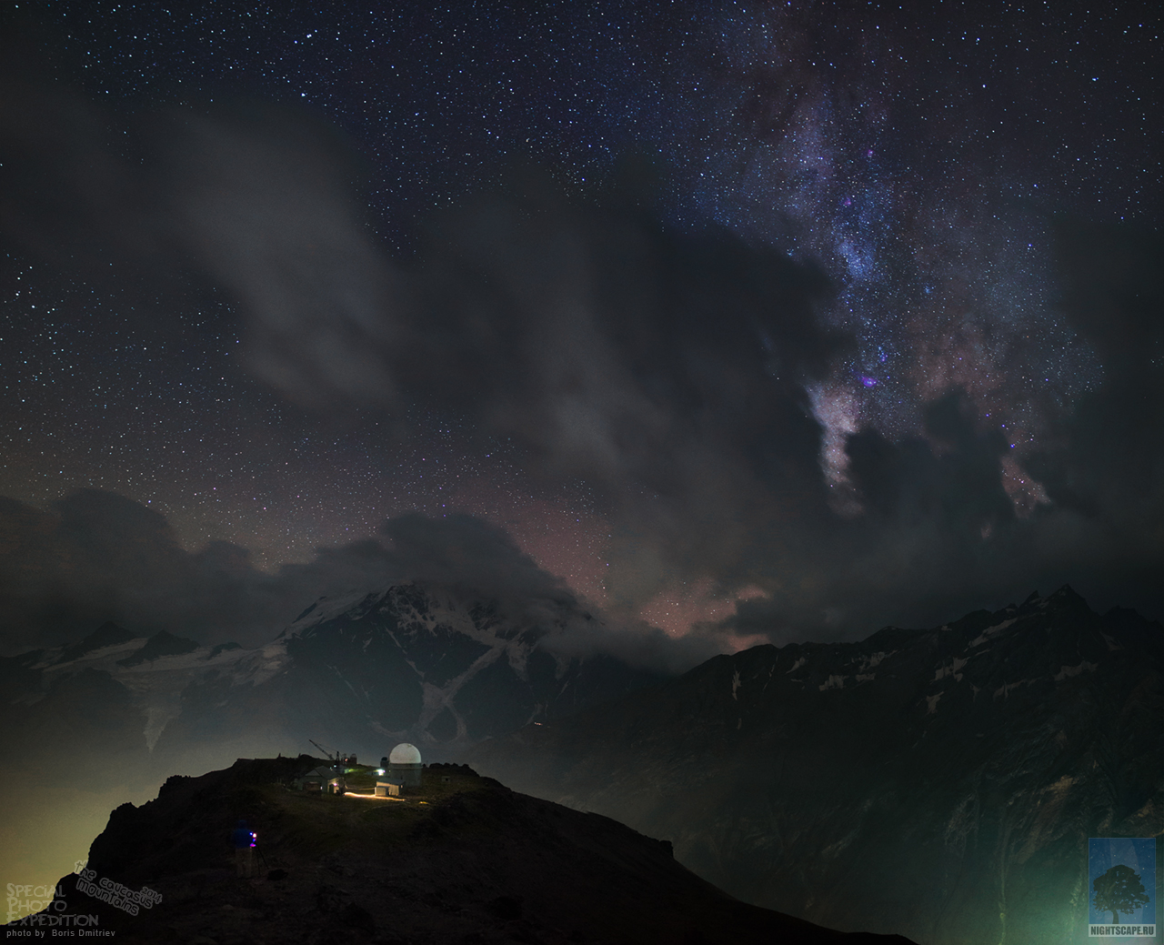 APOD: 2014 December 30 – Observatory, Mountains, Universe
