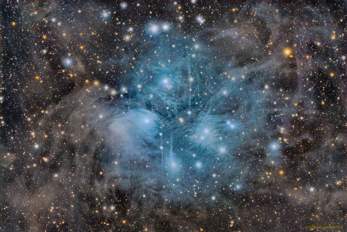 The Pleiades Deep and Dusty — APOD for 2014-02-25