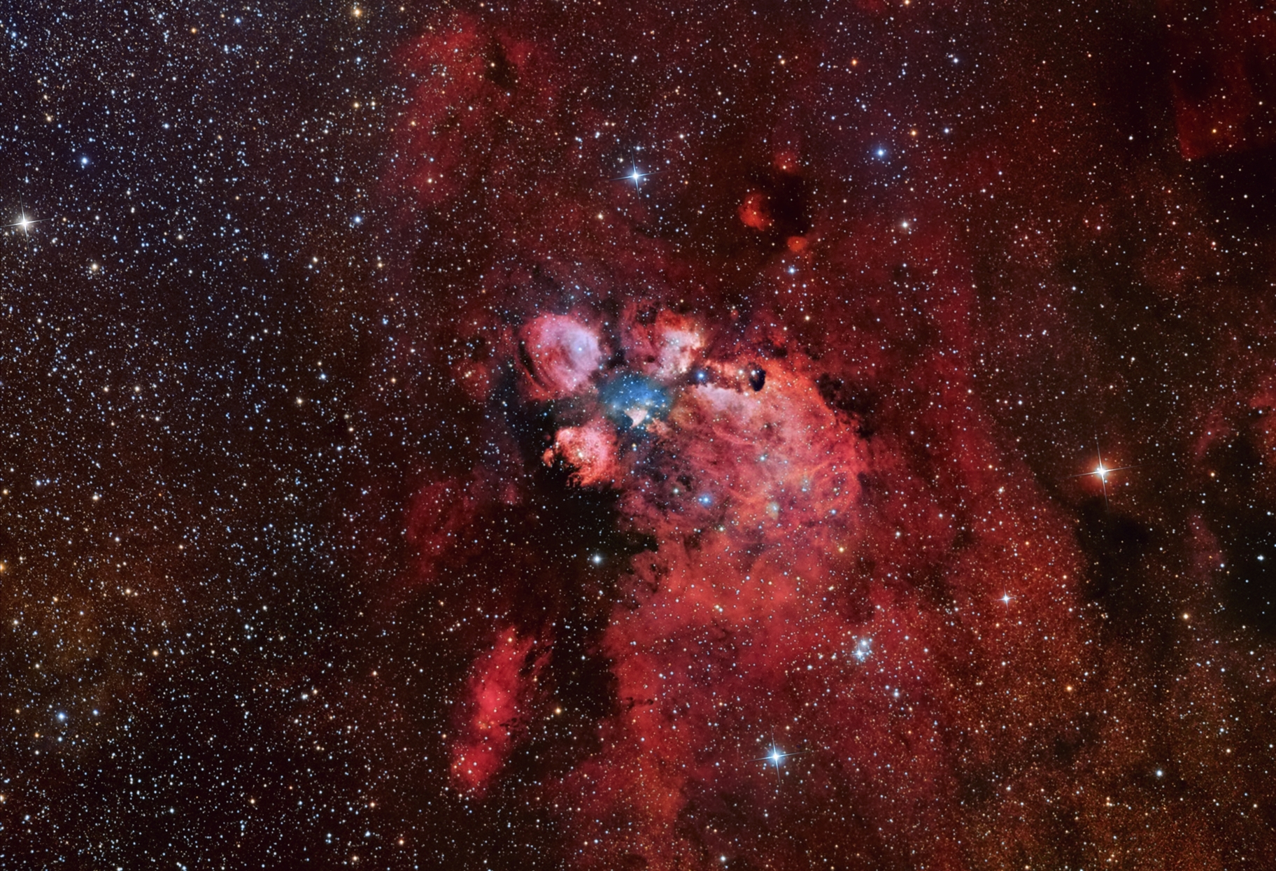 APOD: 2014 June 18 – NGC 6334: The Cat’s Paw Nebula