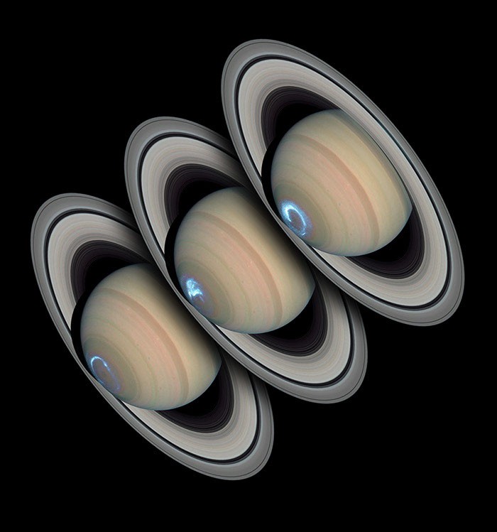 Persistent Saturnian Auroras — APOD for 2014-06-22