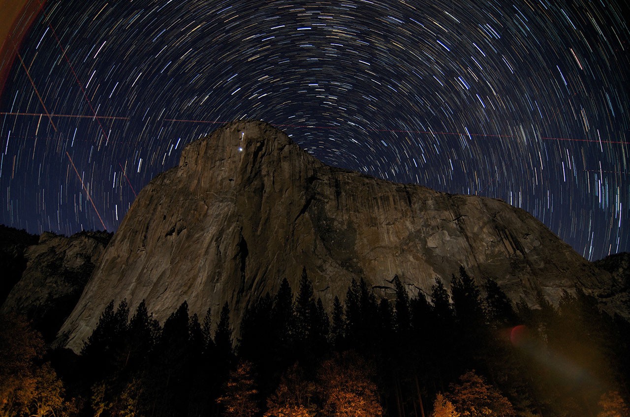 Star Trails over El Capitan — APOD for 2014-03-21