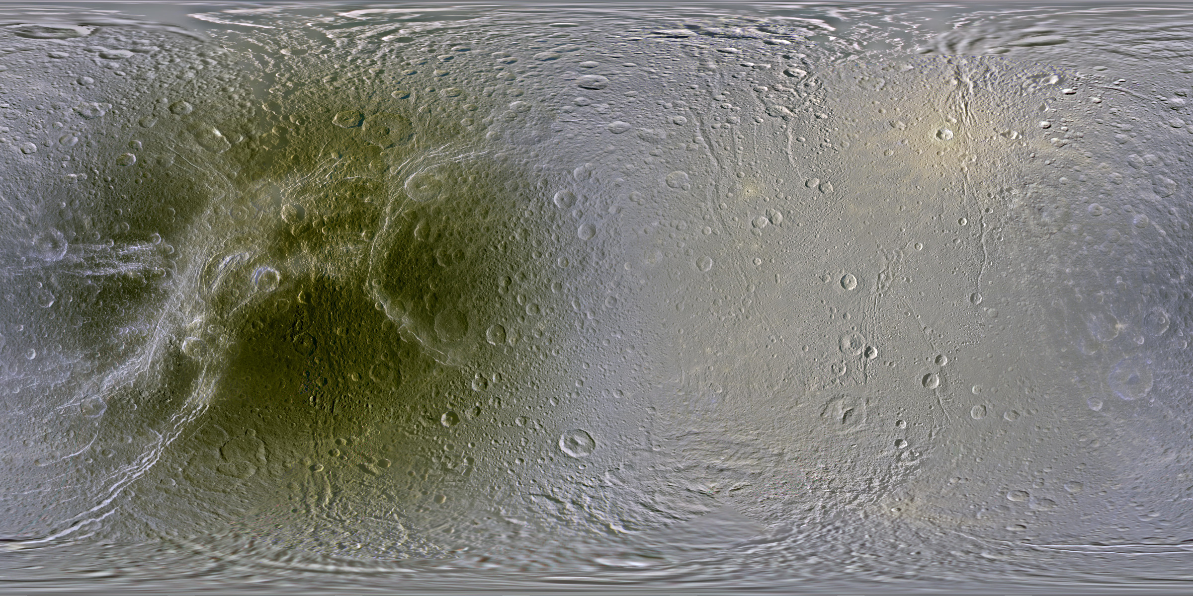 APOD: 2014 November 7 – The Map of Dione