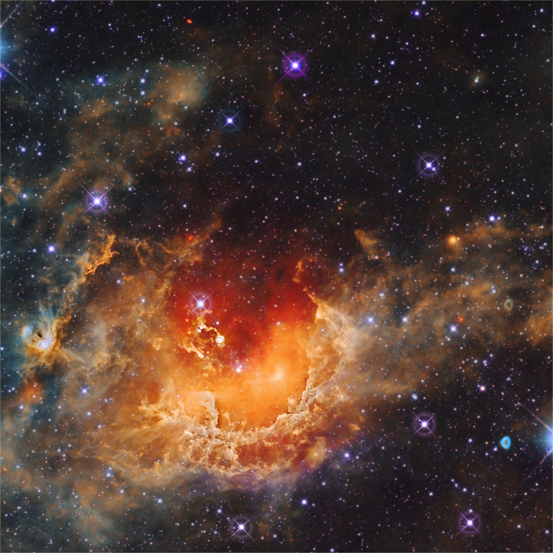 APOD: 2014 November 18 – Star Formation in the Tadpole Nebula