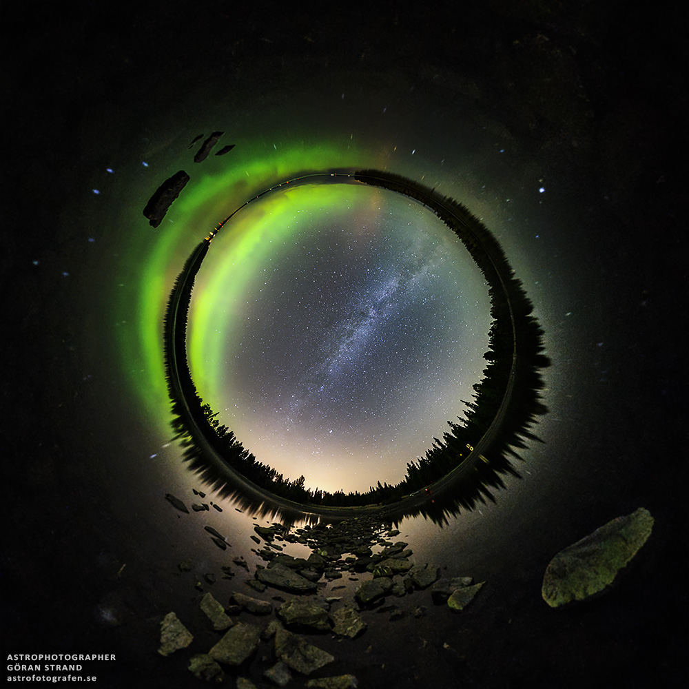 APOD: 2014 October 3 – Aurora and Milky Way in a Little Sky