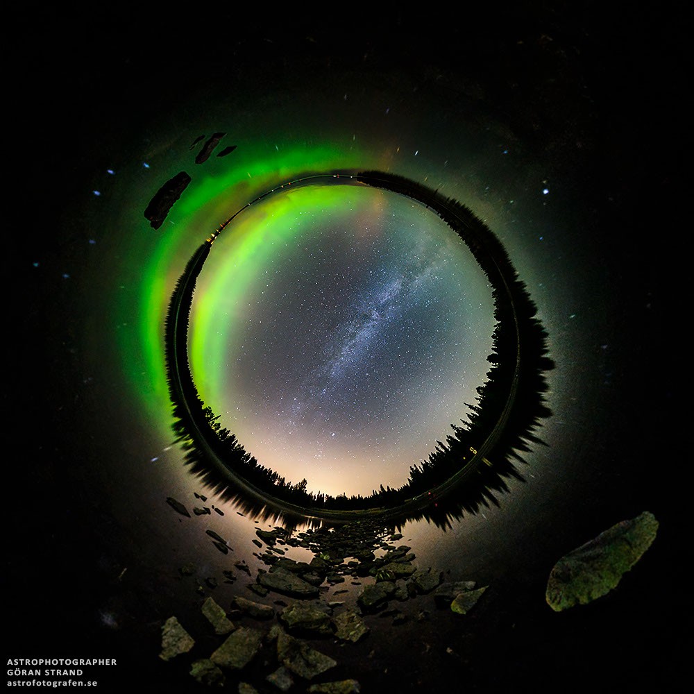 Aurora and Milky Way in a Little Sky — APOD for 2014-10-03