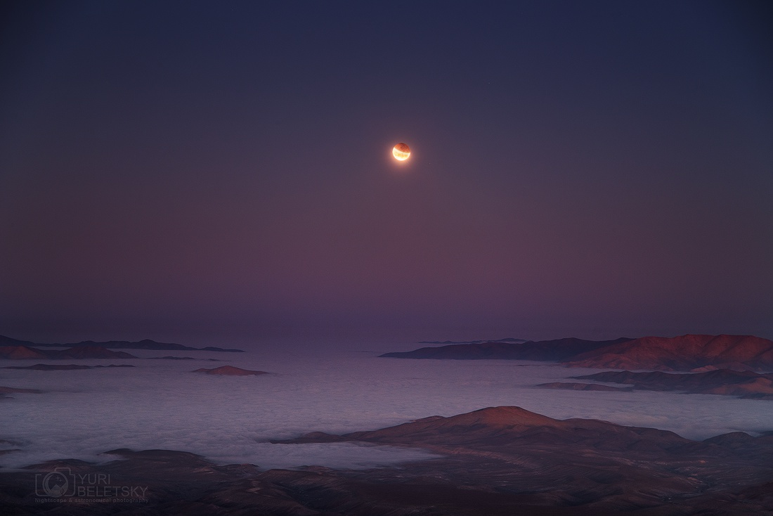 APOD: 2014 October 9 – Eclipse at Moonset
