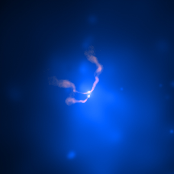 APOD: 2014 September 28 – Two Black Holes Dancing in 3C 75