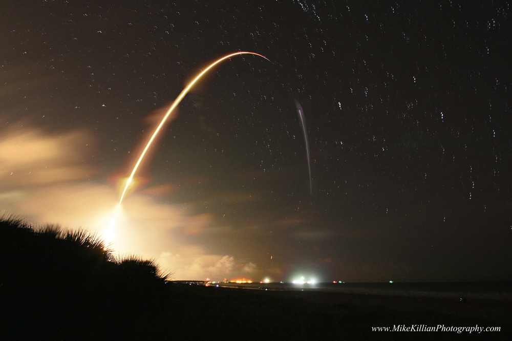 APOD: 2014 September 27 – A Launch and a Landing