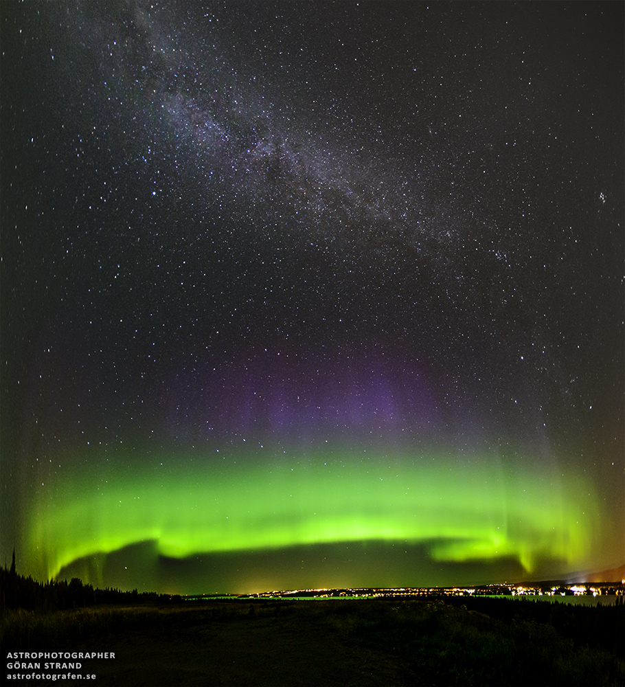 APOD: 2014 September 9 – An Aurora Cupcake with a Milky Way Topping