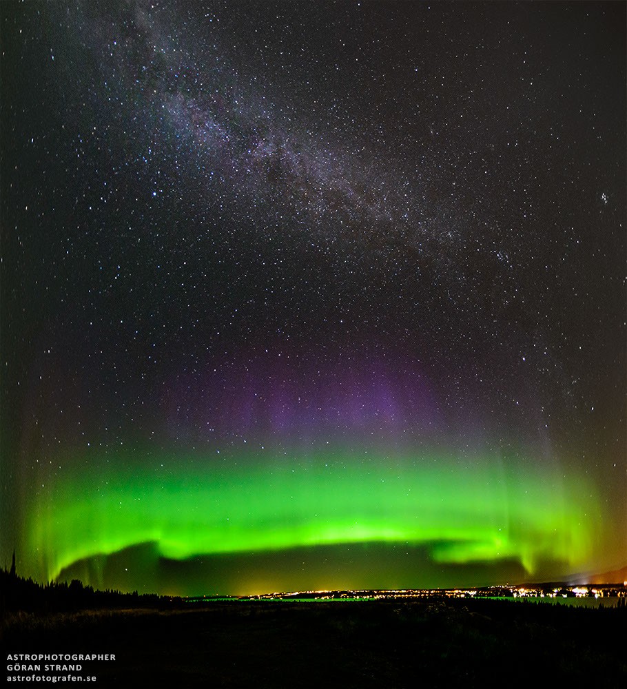 An Aurora Cupcake with a Milky Way Topping — APOD for 2014-09-09