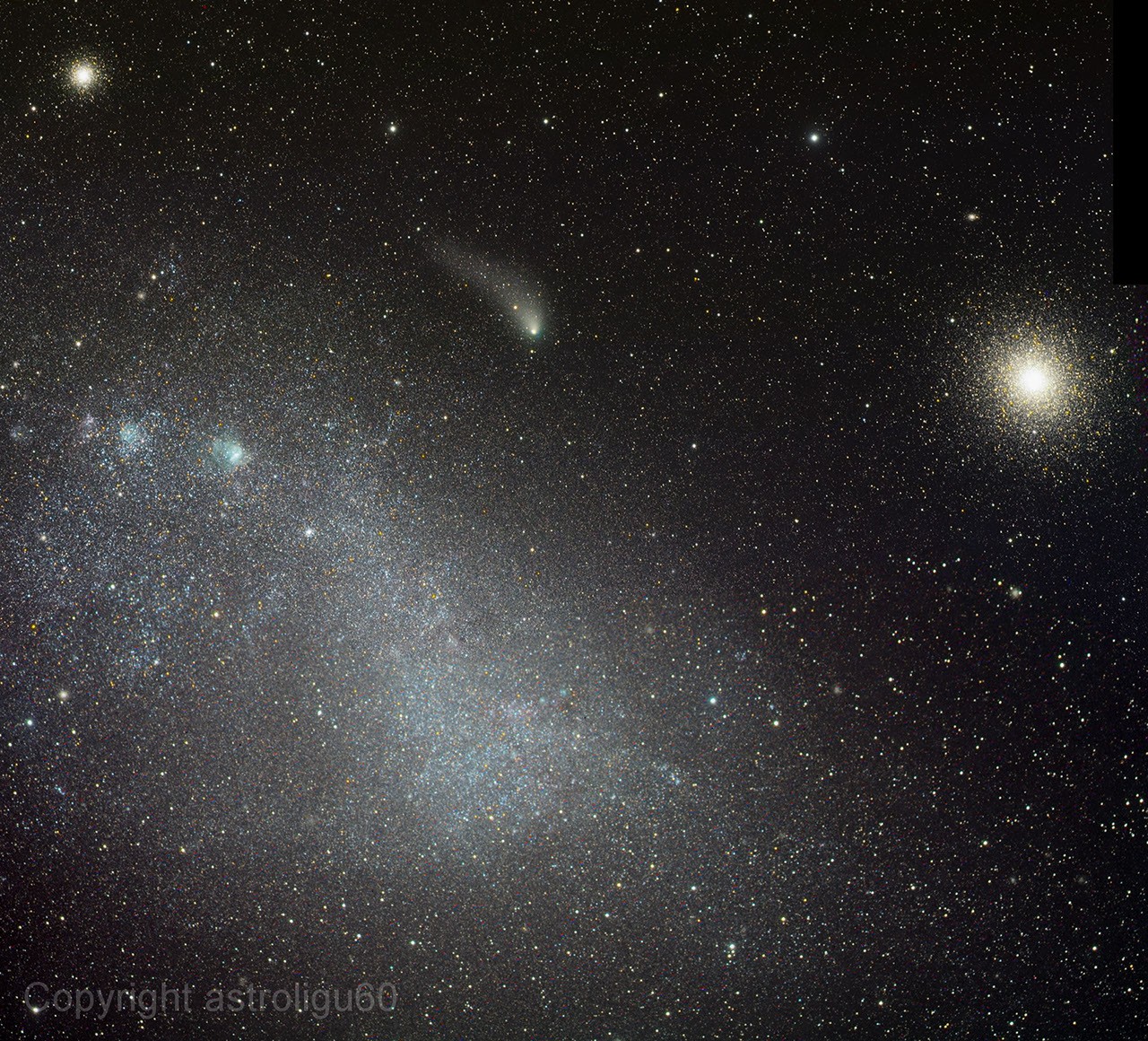 Cloud, Clusters and Comet Siding Spring — APOD for 2014-09-04