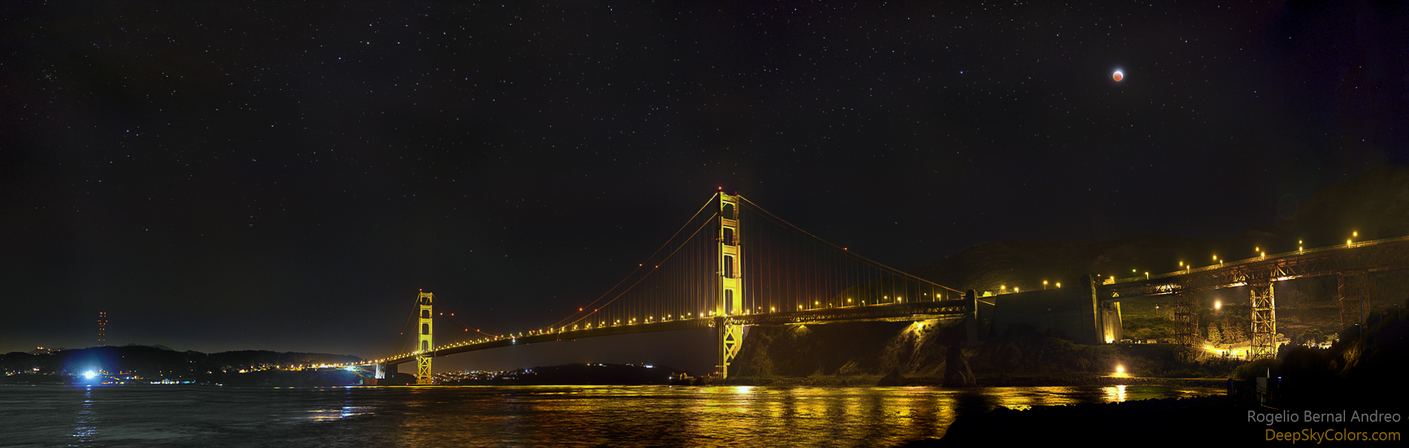 APOD: 2015 April 9 – A Golden Gate Eclipse