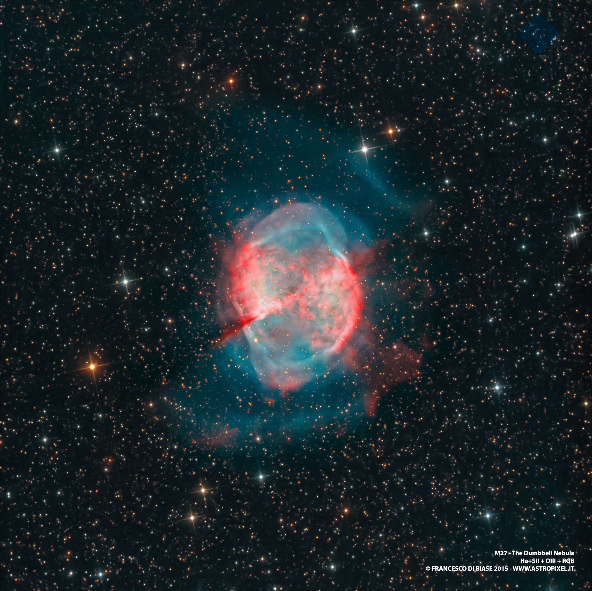 APOD: 2015 August 20 – M27: Not a Comet