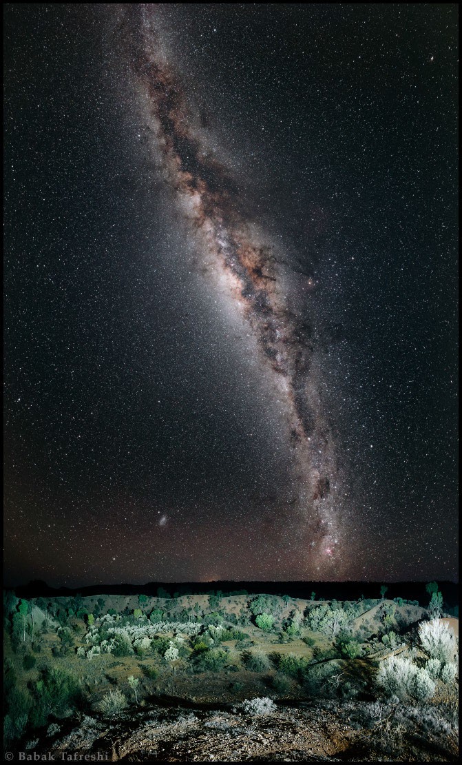 Southern Craters and Galaxies — APOD for 2015-12-26