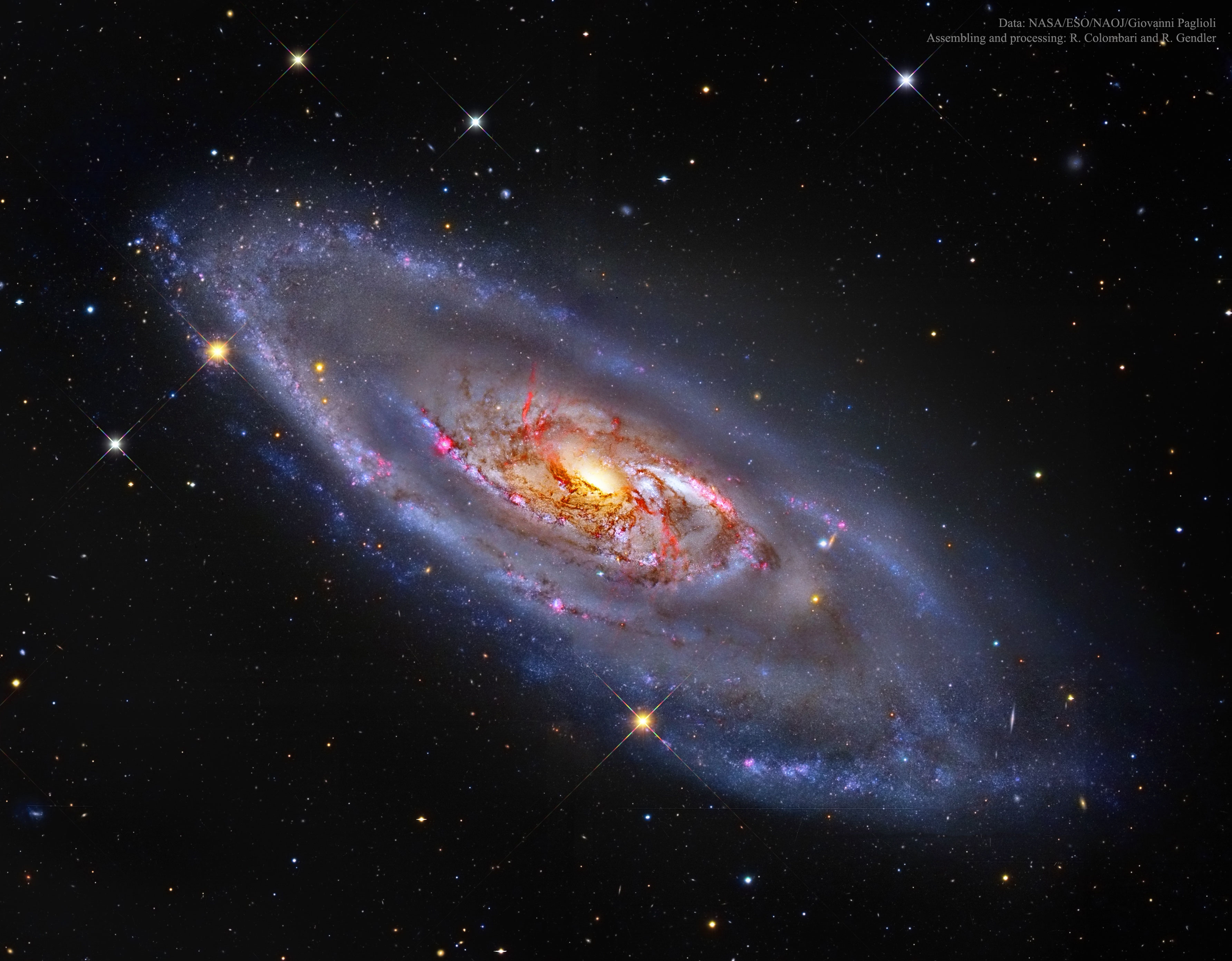 APOD: 2015 February 16 – M106: A Spiral Galaxy with a Strange Center