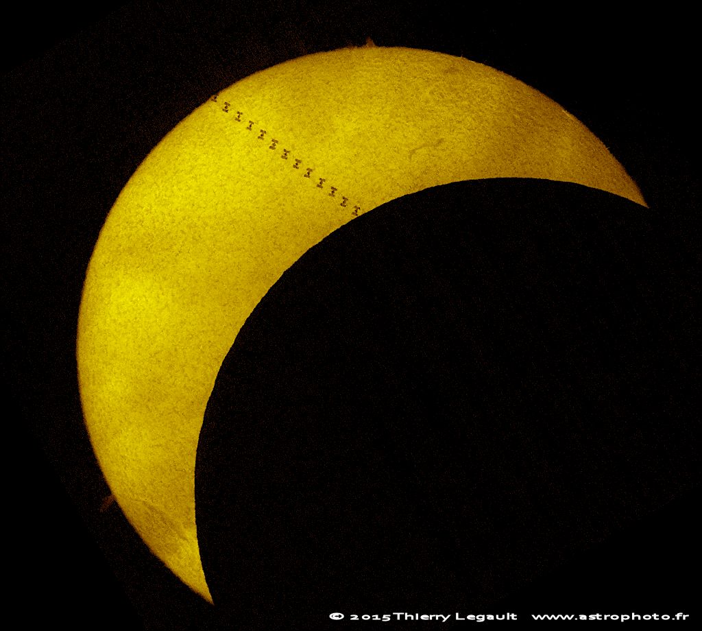 APOD: 2015 March 22 – A Double Eclipse of the Sun