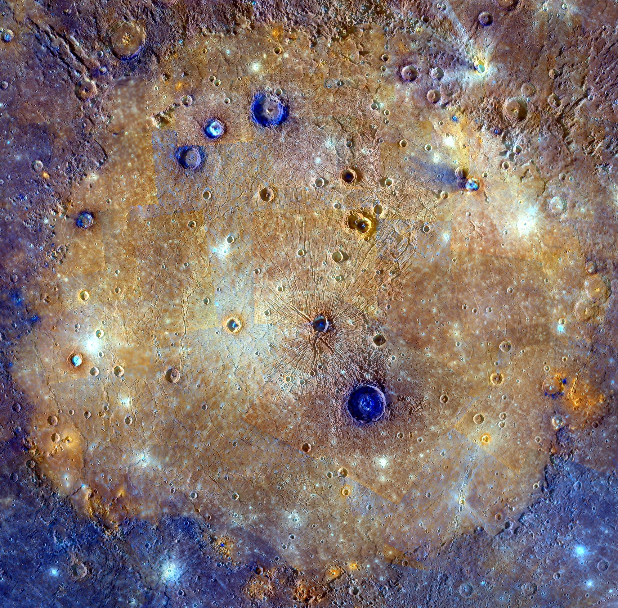 APOD: 2015 March 5 – Enhanced Color Caloris