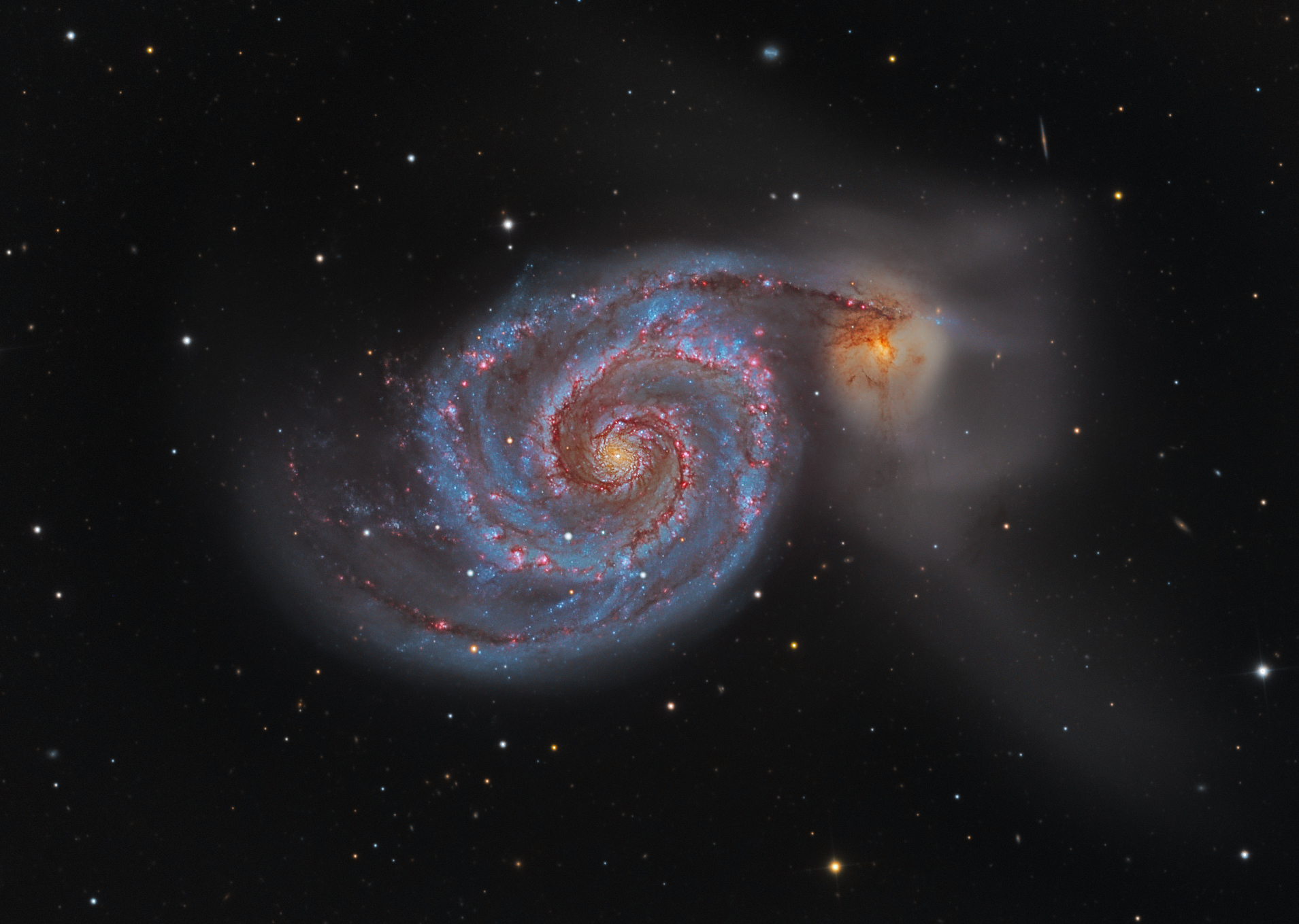 APOD: 2015 May 2 – M51: The Whirlpool Galaxy
