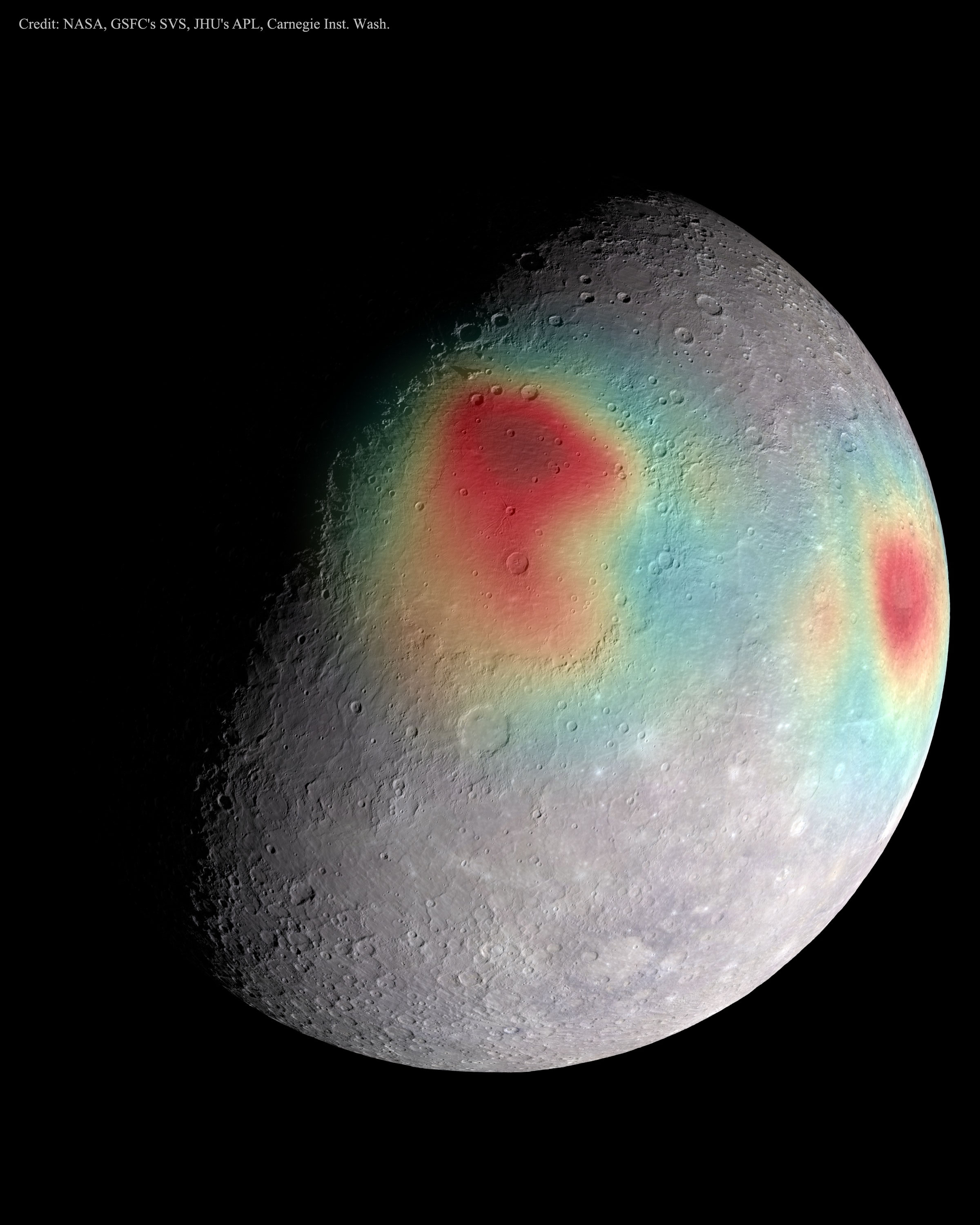 APOD: 2015 May 5 – Gravitational Anomalies of Mercury
