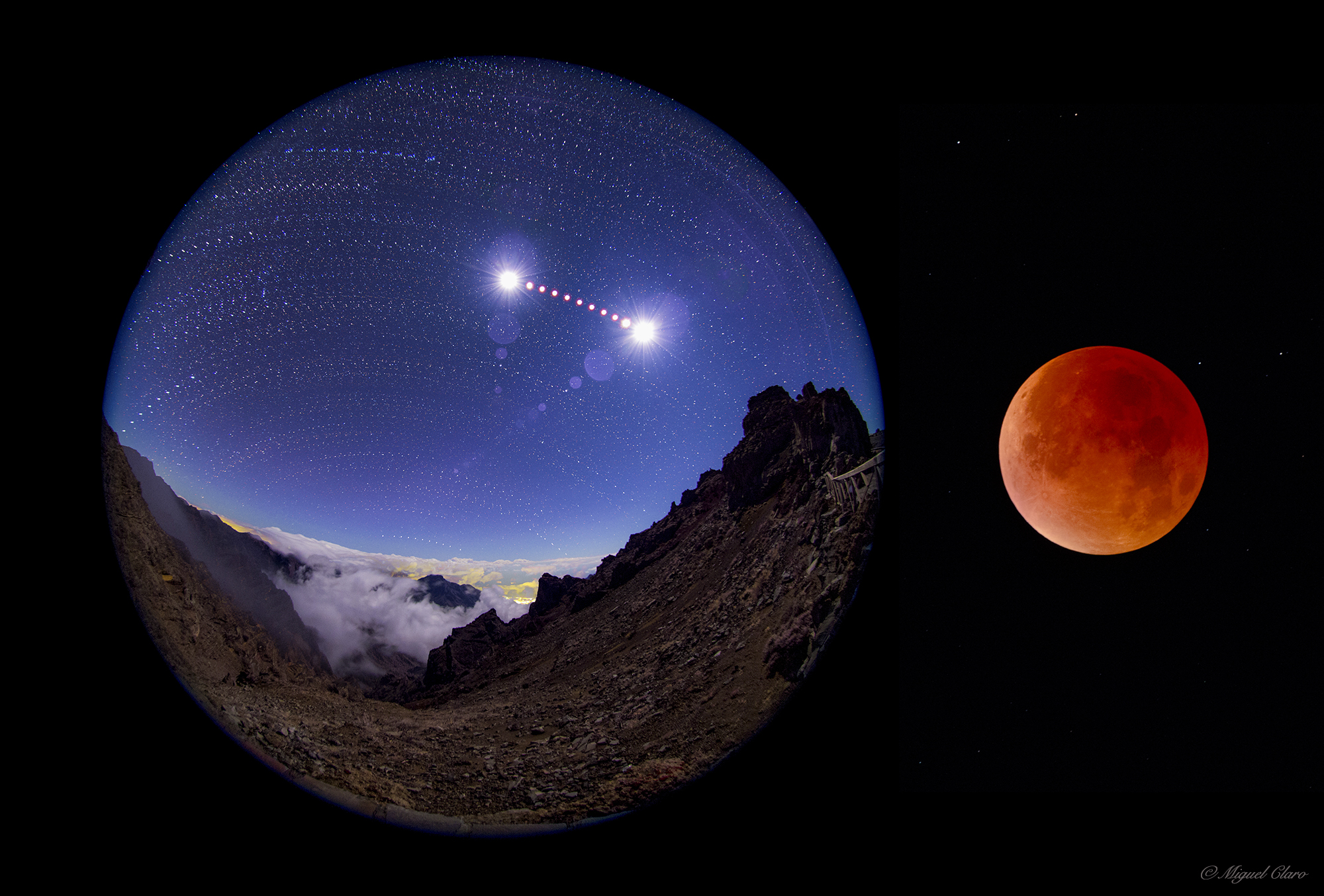 APOD: 2015 October 7 – La Palma Eclipse Sequence