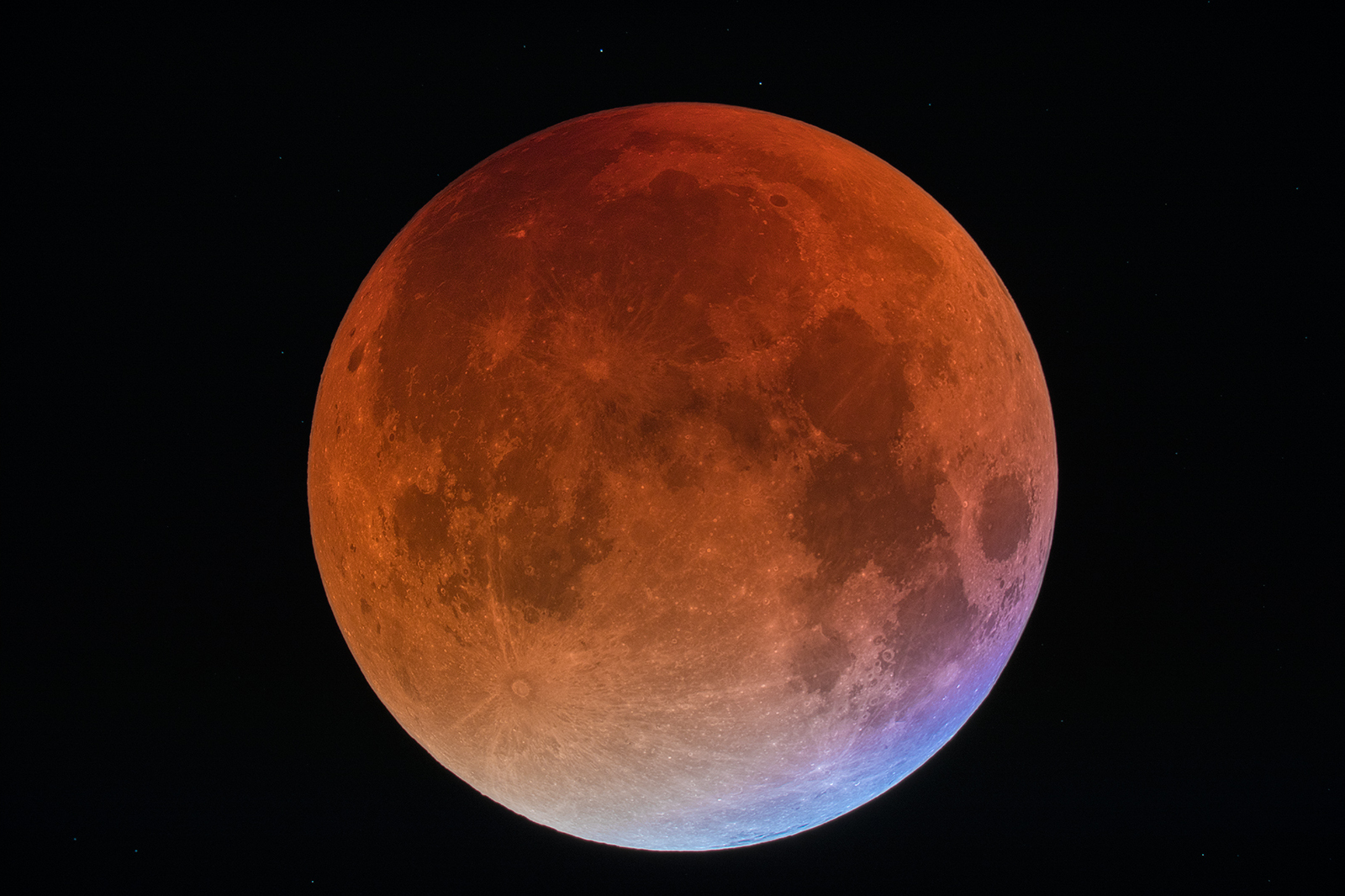 APOD: 2015 October 3 – A Blue Blood Moon