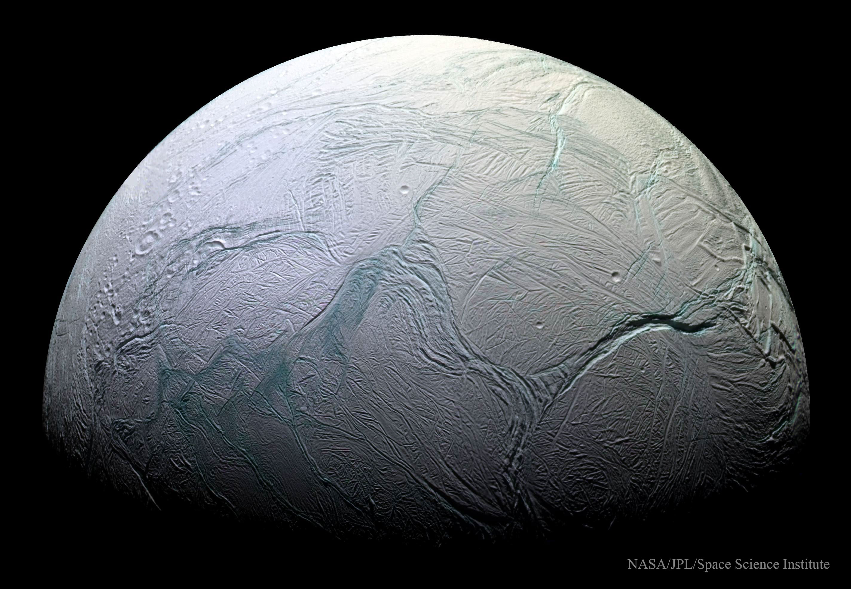 APOD: 2015 September 20 – Global Ocean Suspected on Saturn’s Enceladus