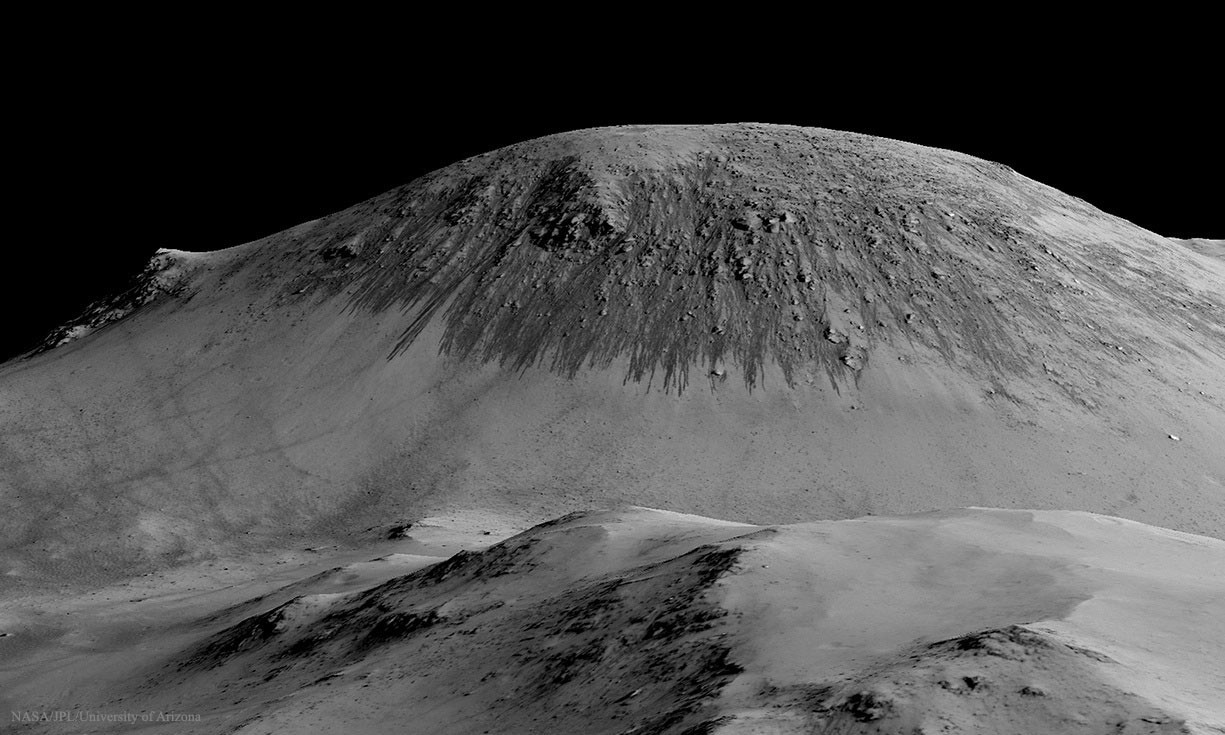 Seasonal Streaks Point to Recent Flowing Water on Mars — APOD for 2015-09-30