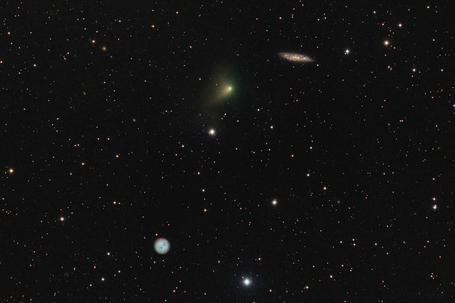 APOD: 2016 April 21 – The Comet, the Owl, and the Galaxy