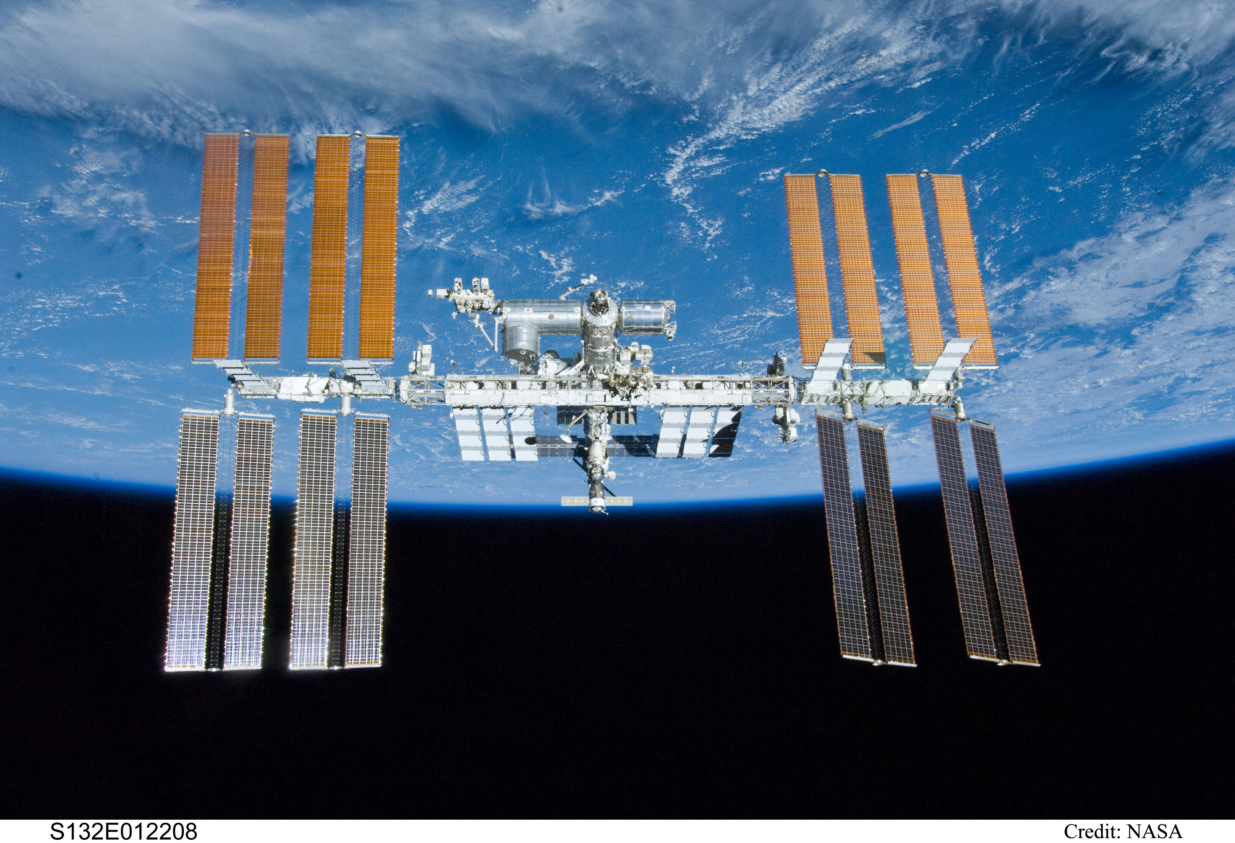 APOD: 2016 April 18 – The International Space Station over Earth