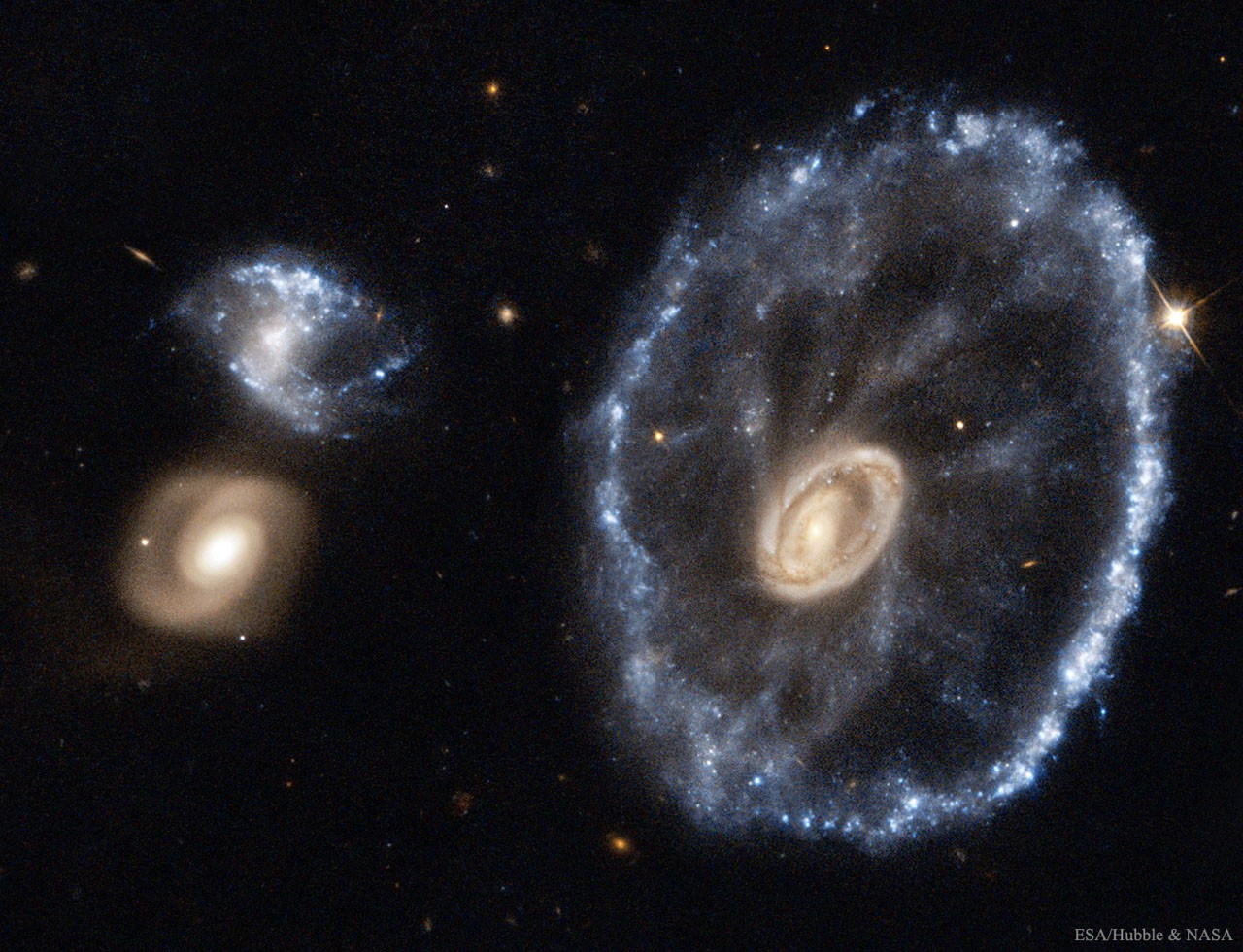 The Cartwheel Galaxy from Hubble — APOD for 2016-12-18