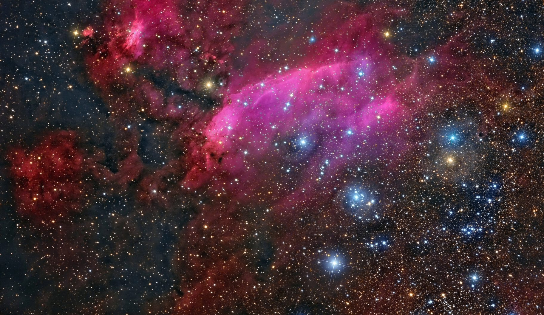 APOD: 2016 December 9 – IC 4628: The Prawn Nebula