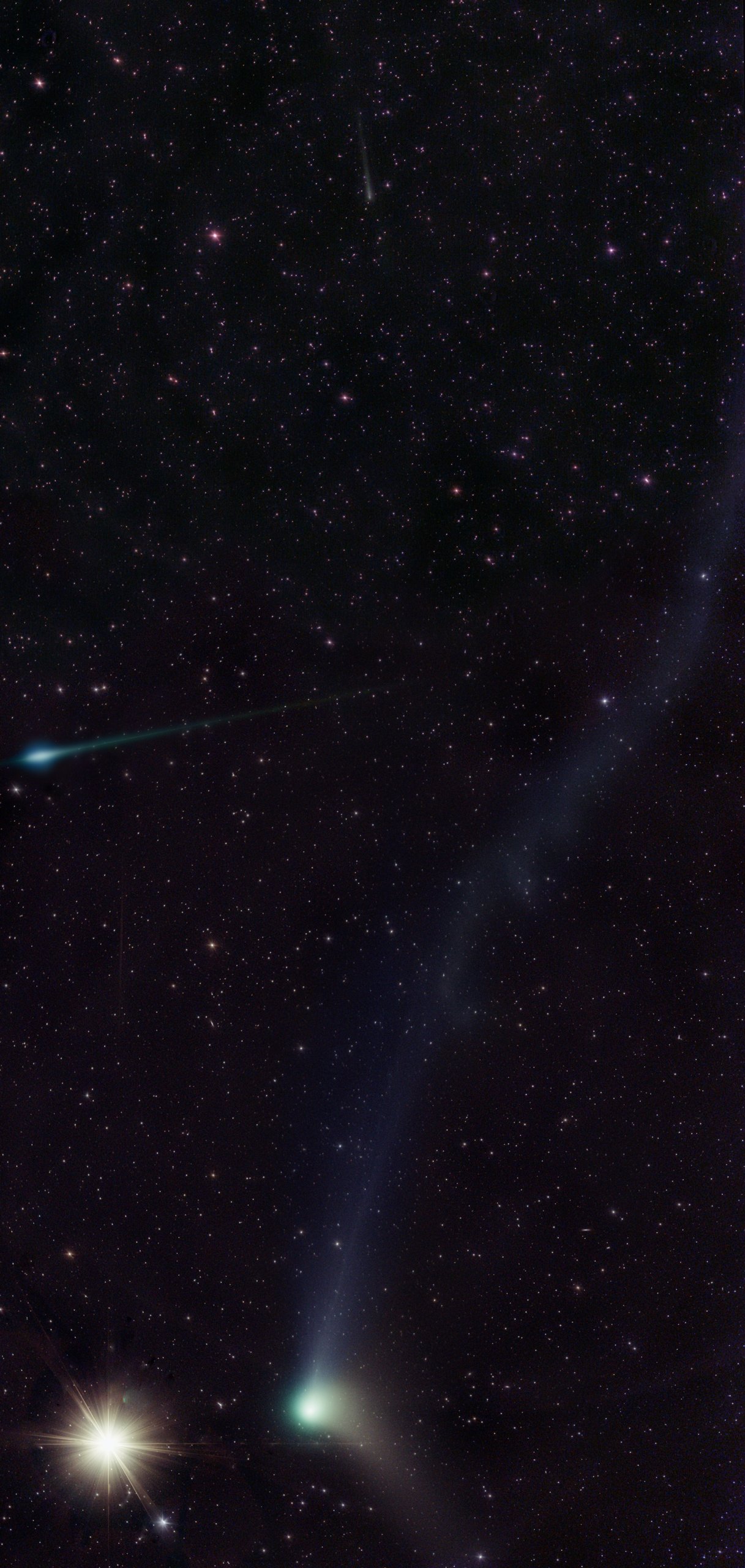 APOD: 2016 January 6 – Comets and Bright Star