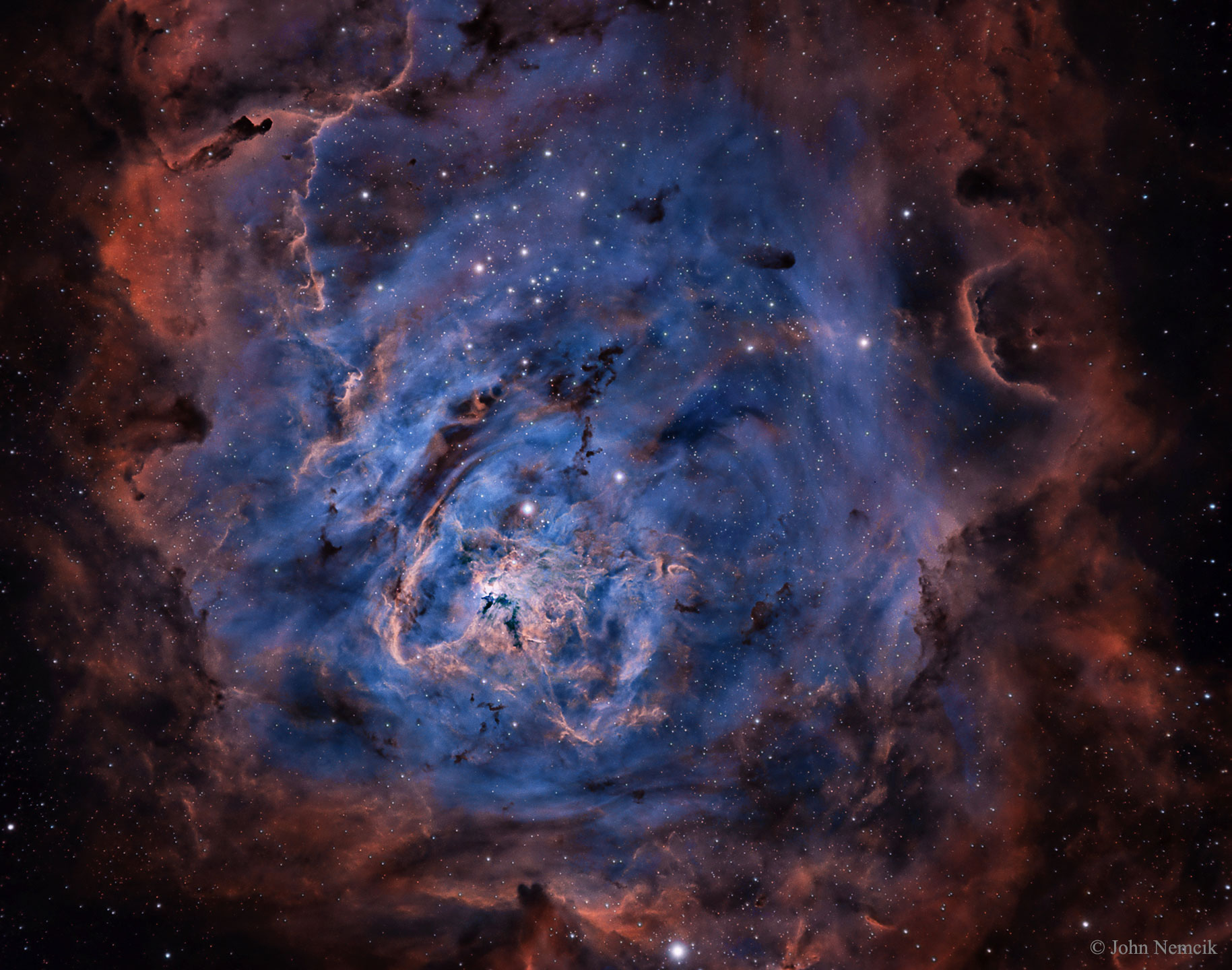 APOD: 2016 January 5 – The Lagoon Nebula in Hydrogen Sulfur and Oxygen