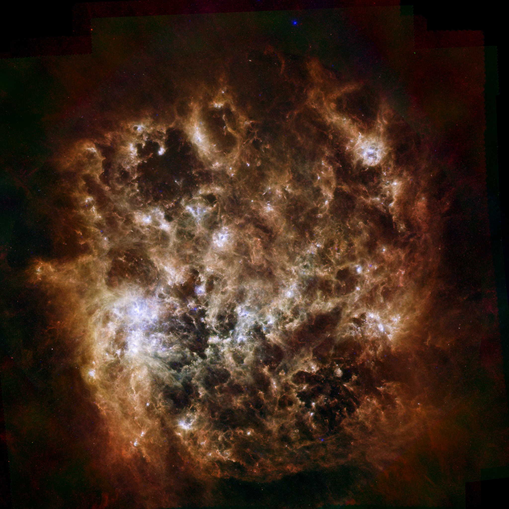 APOD: 2016 January 14 – Infrared Portrait of the Large Magellanic Cloud