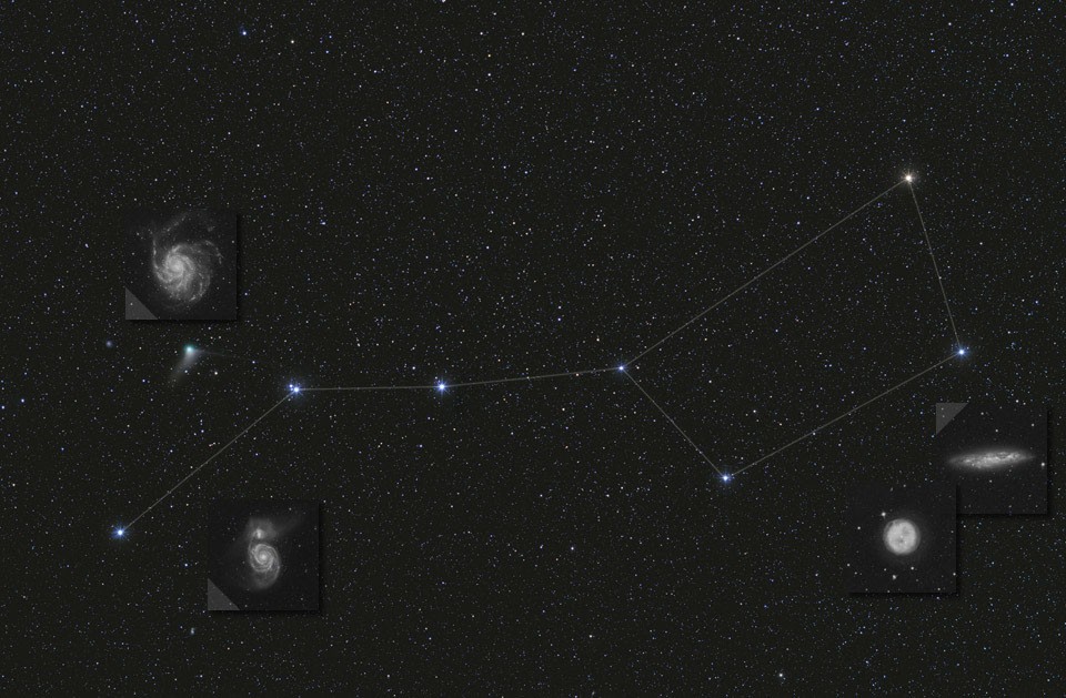 Big Dipper, Deep Sky — APOD for 2016-01-23