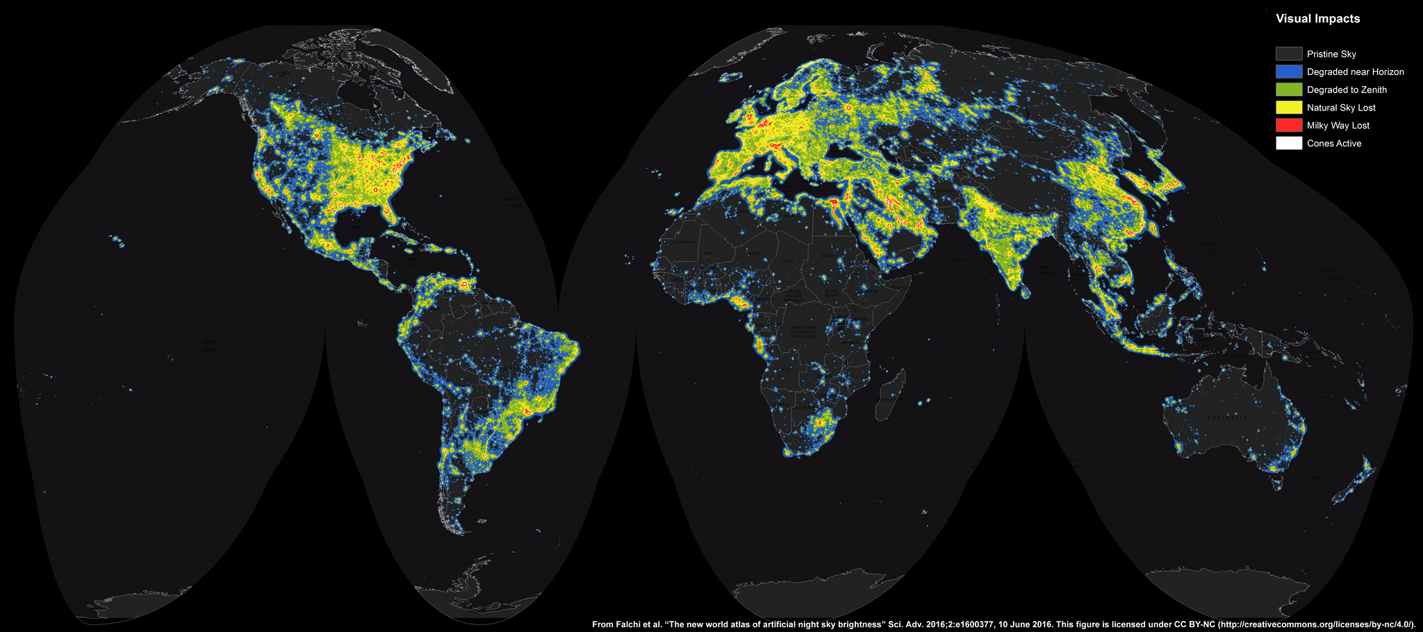 APOD: 2016 June 30 – The New World Atlas of Artificial Sky Brightness