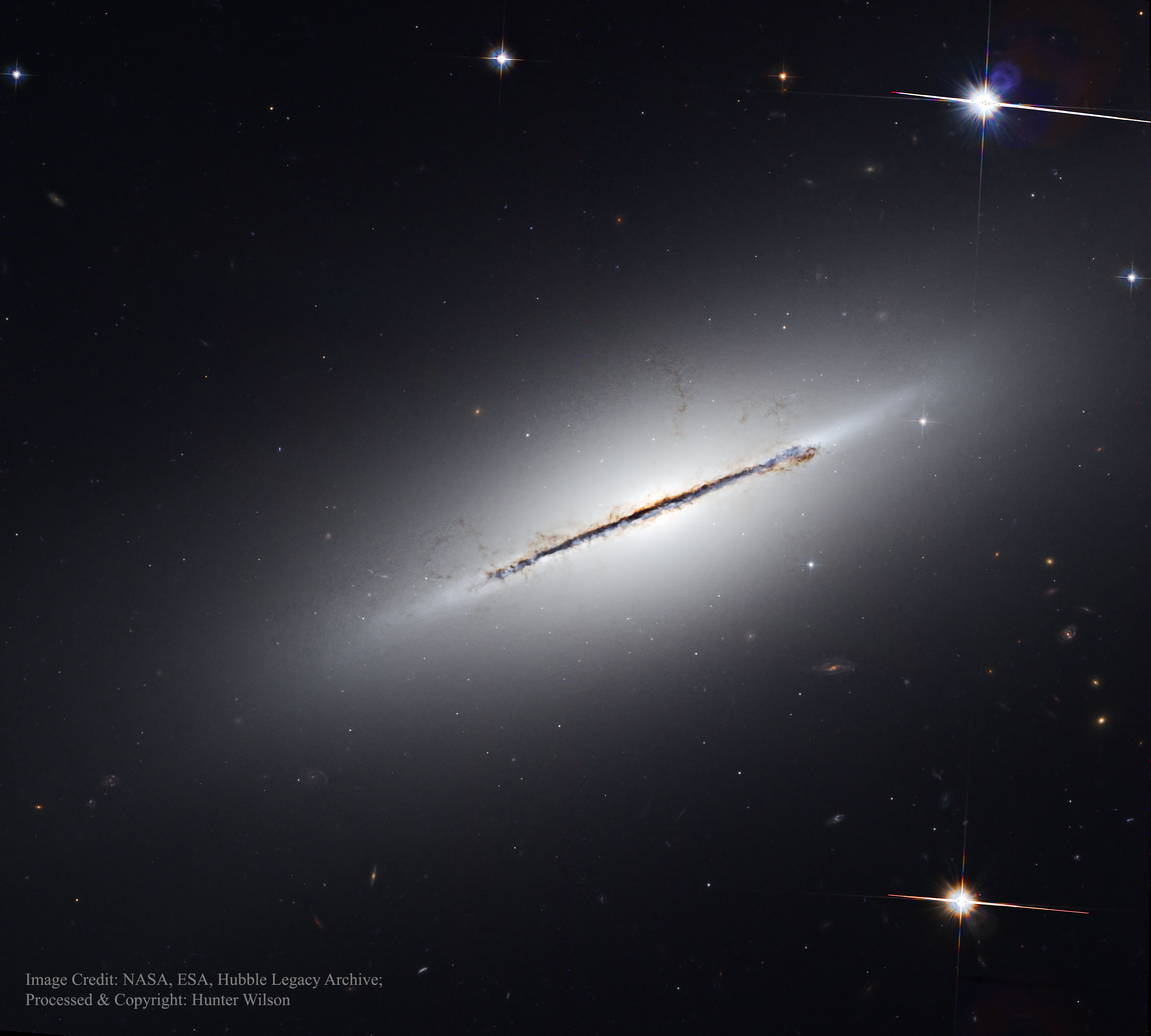 APOD: 2016 March 9 – Edge On Galaxy NGC 5866