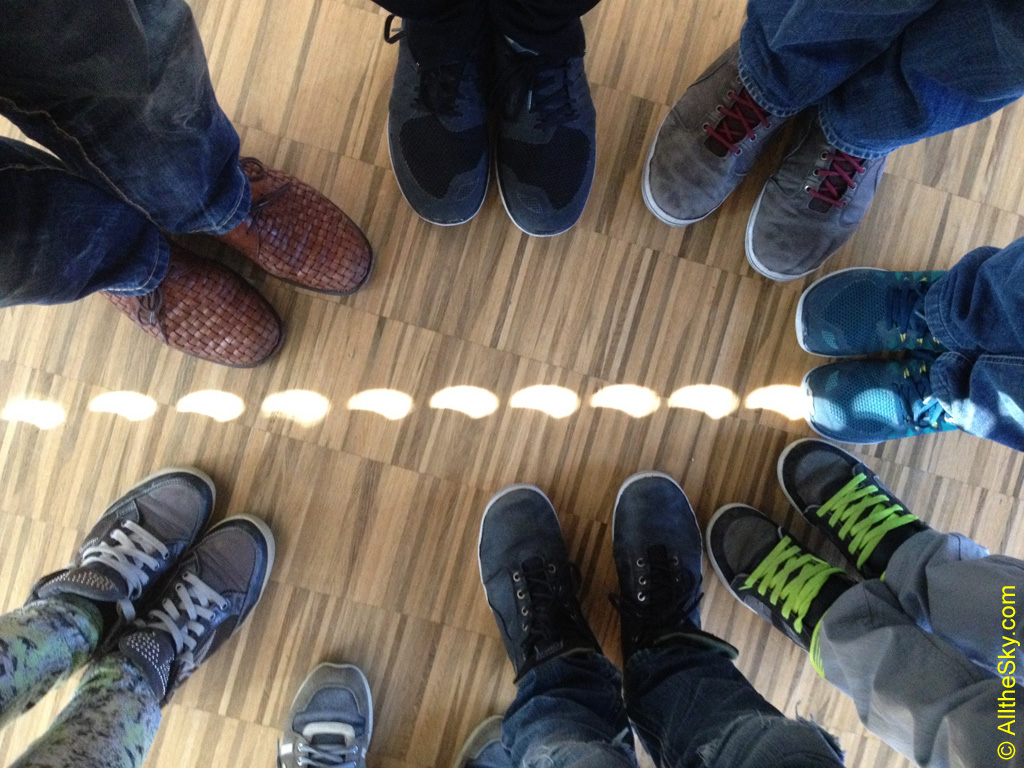 APOD: 2016 March 8 – Solar Eclipse Shoes in the Classroom