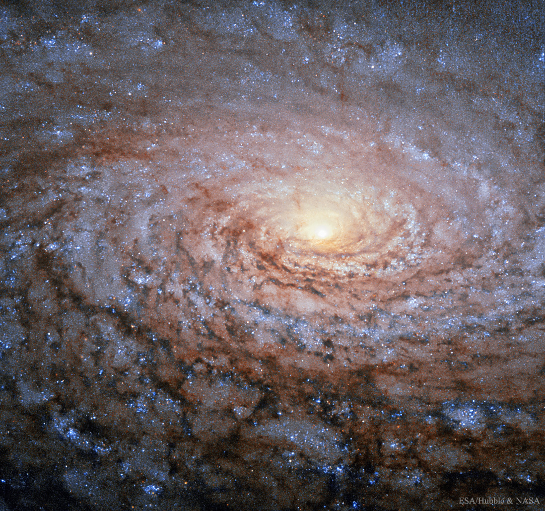 APOD: 2016 November 9 – M63: The Sunflower Galaxy from Hubble
