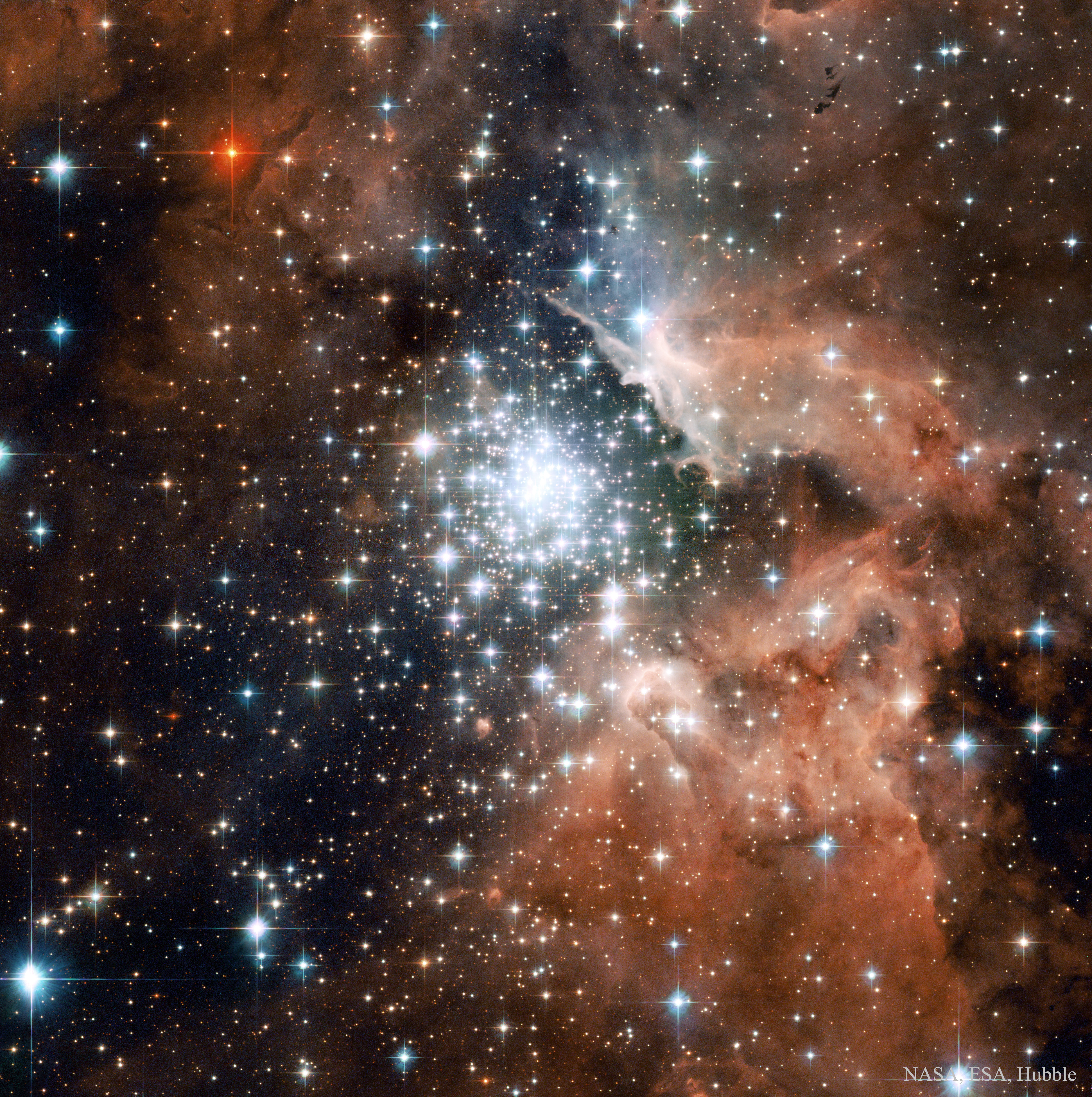 APOD: 2016 November 6 – Starburst Cluster in NGC 3603