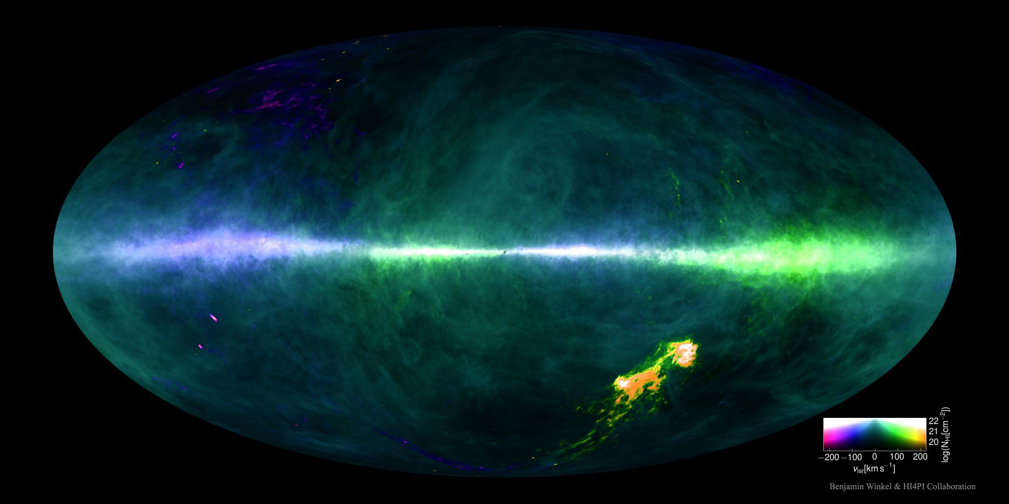 APOD: 2016 October 24 – HI4PI: The Hydrogen Sky