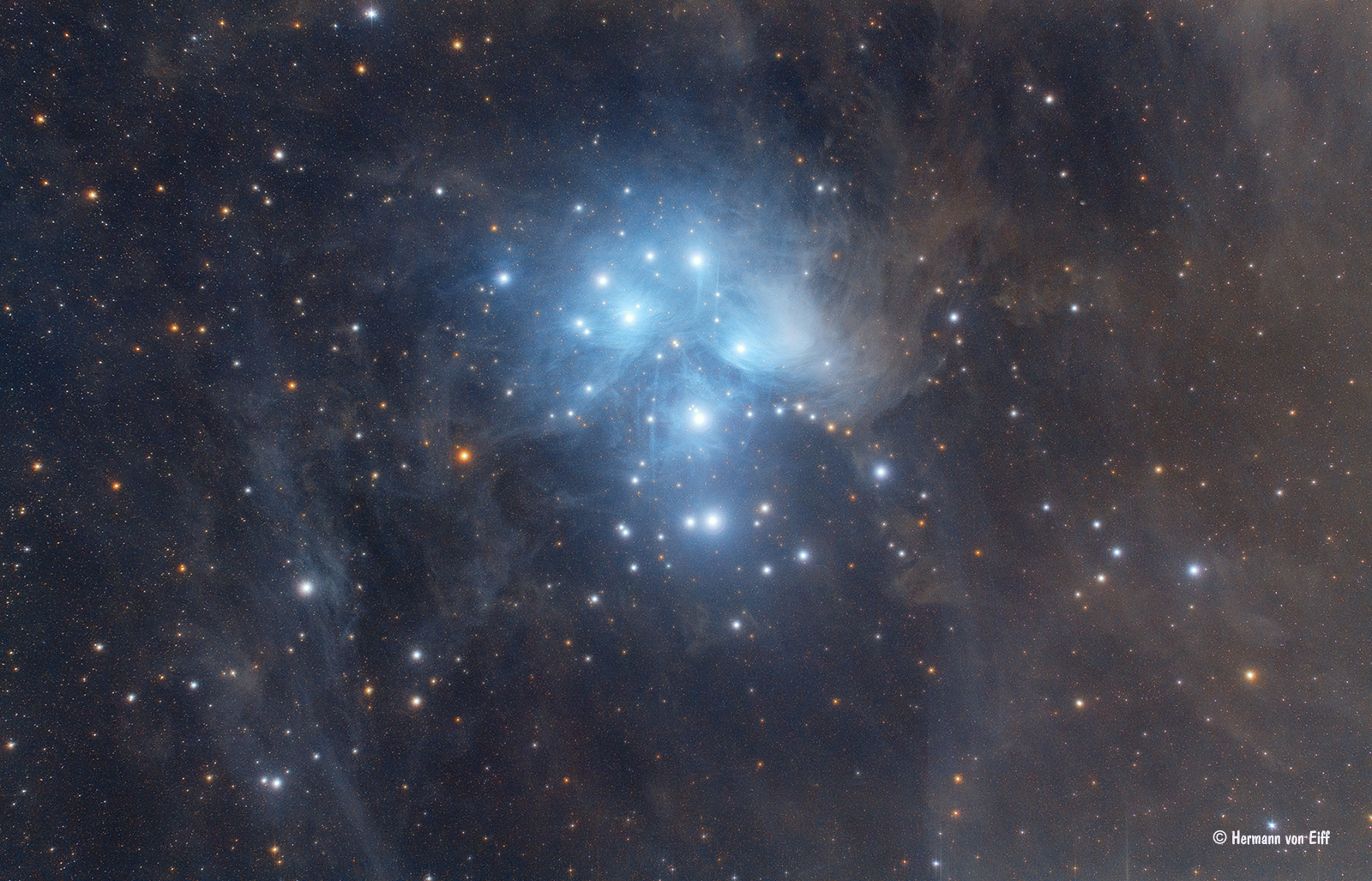 APOD: 2016 October 19 – M45: The Pleiades Star Cluster